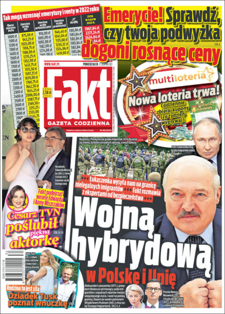 Portada de Fakt (Polonia)