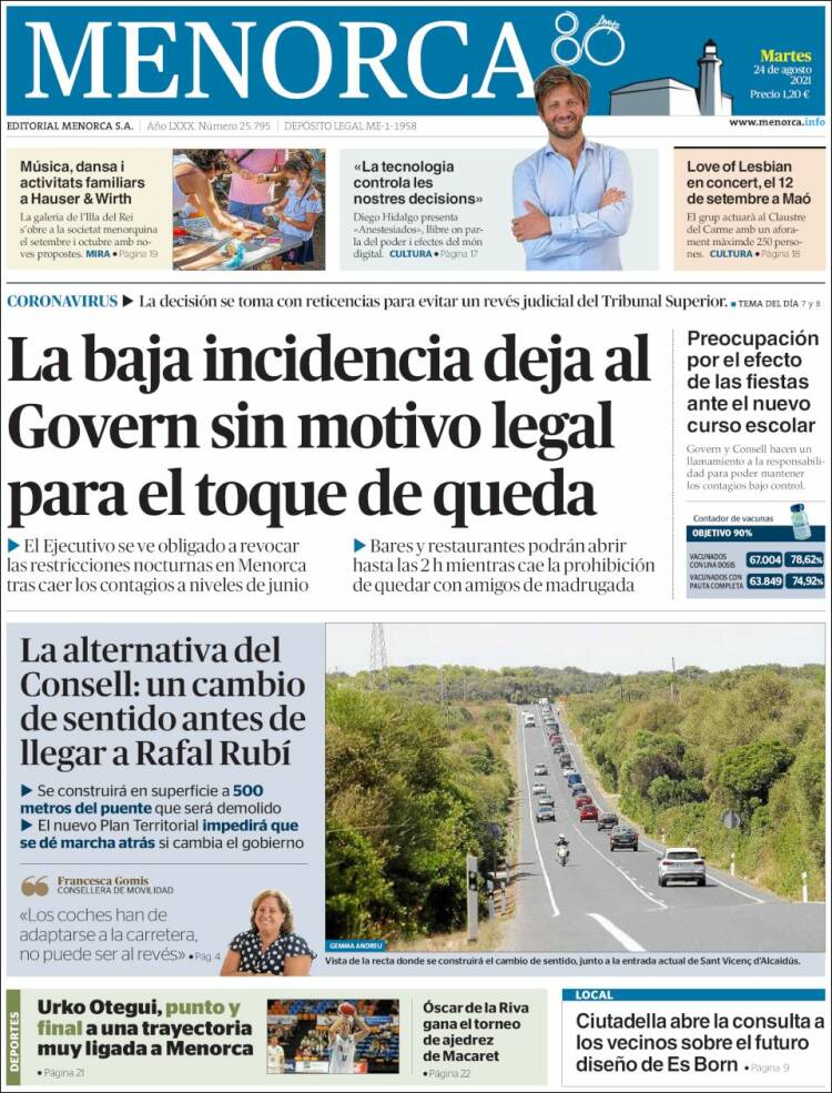 Portada de Menorca - Diario Insular (Espa&ntilde;a)