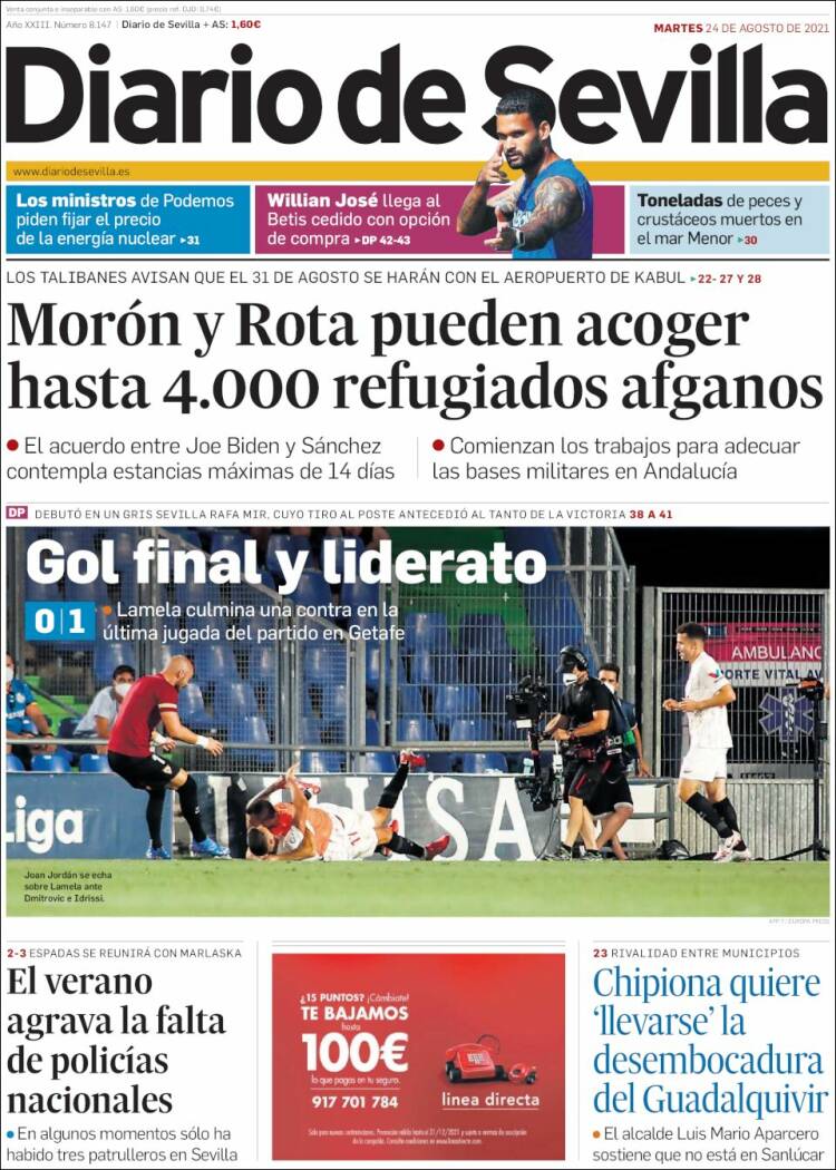 Portada de Diario de Sevilla (Espa&ntilde;a)