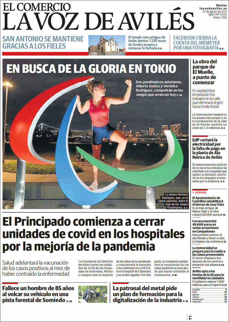 Portada de El Comercio - Avilés (Espa&ntilde;a)