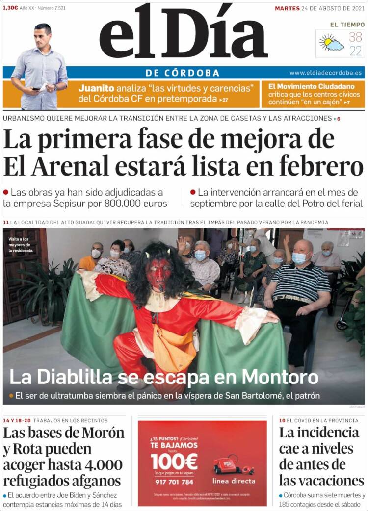 Portada de El Día de Córdoba (Espa&ntilde;a)