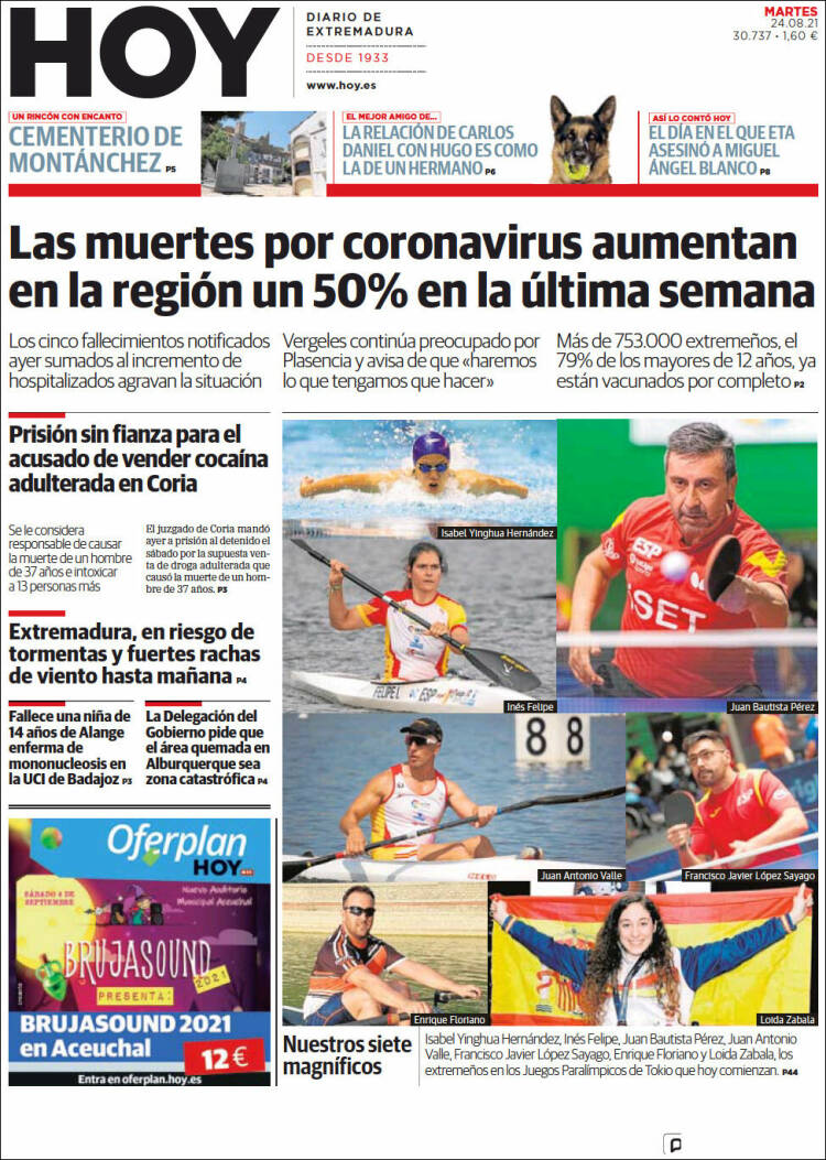 Portada de Hoy - Badajoz (Espa&ntilde;a)