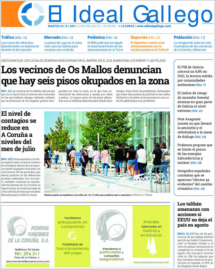 Portada de El Ideal Gallego (Espa&ntilde;a)