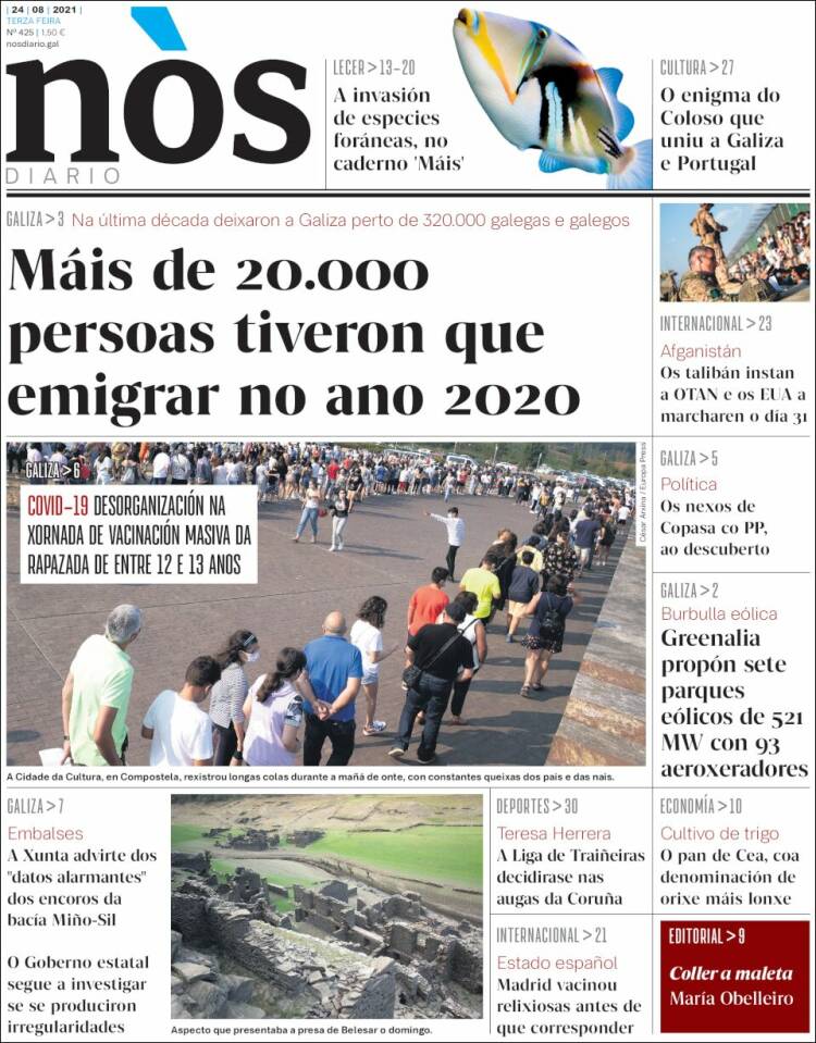 Portada de Nòs Diario (Espa&ntilde;a)