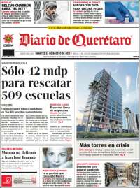 Portada de Diario de Querétaro (Mexique)