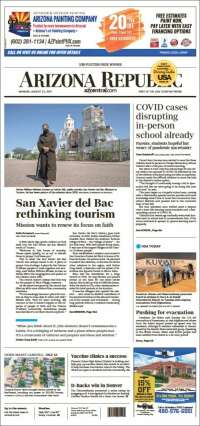 Portada de Arizona Republic News (USA)