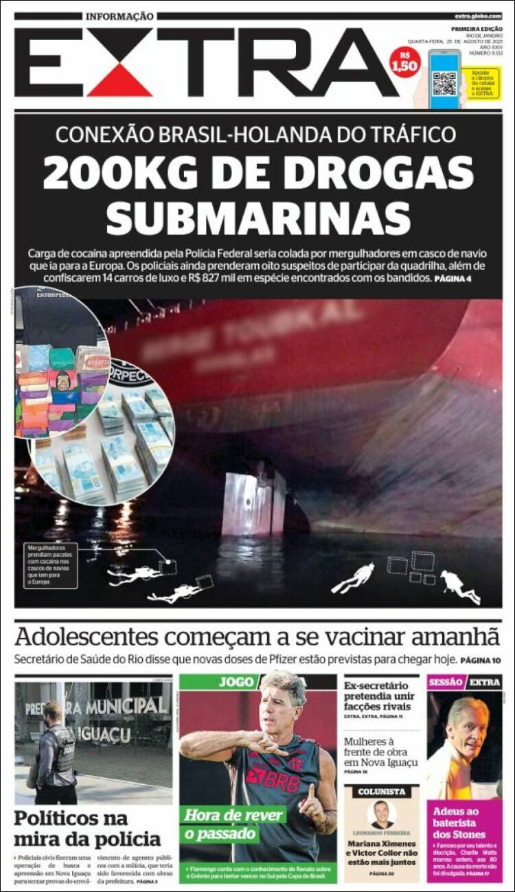 Portada de Extra (Brasil)
