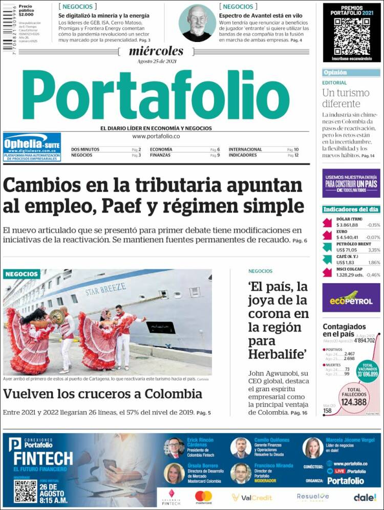 Portada de Portafolio (Colombia)