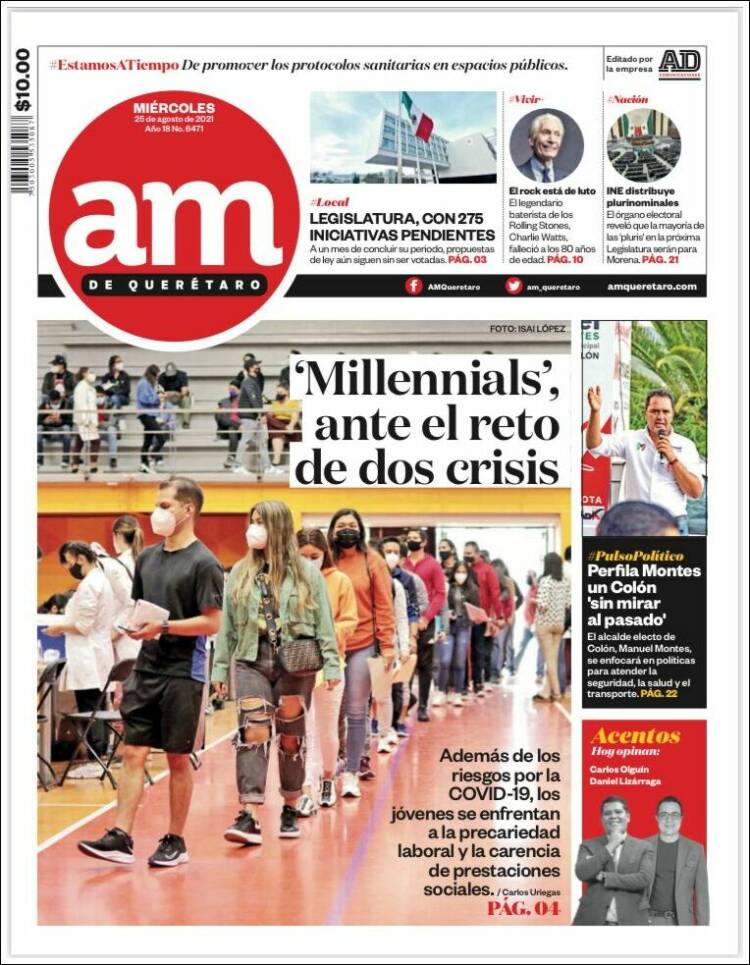 Portada de A.M. Querétaro (M&eacute;xico)