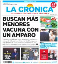 Portada de La Crónica de Baja California (M&eacute;xico)