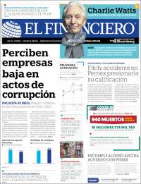 Portada de El Financiero (México)