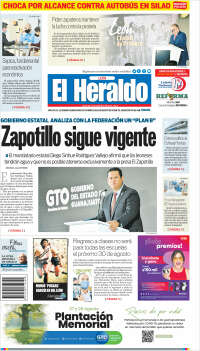 Portada de El Heraldo de León (M&eacute;xico)