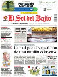 Portada de El Sol del Bajio (M&eacute;xico)