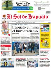 Portada de El Sol de Irapuato (M&eacute;xico)