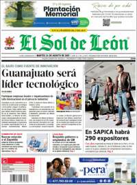Portada de El Sol de León (M&eacute;xico)