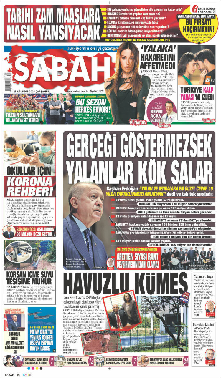 Portada de Sabah (Turqu&iacute;a)