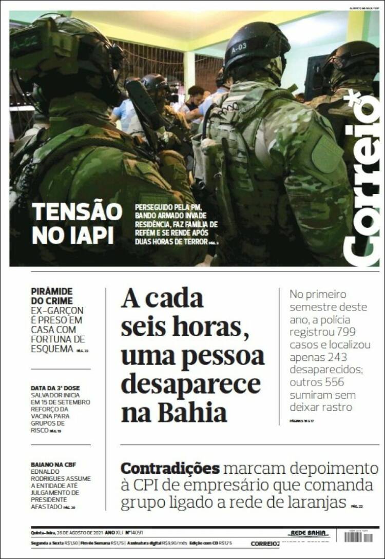 Portada de Correio* (Brasil)
