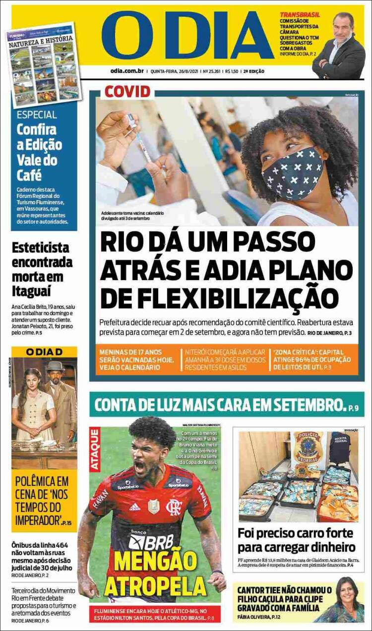 Portada de O Dia (Brasil)