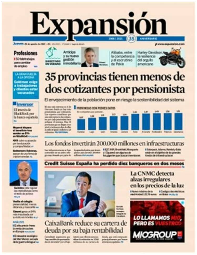 Portada de Expansión (Espa&ntilde;a)