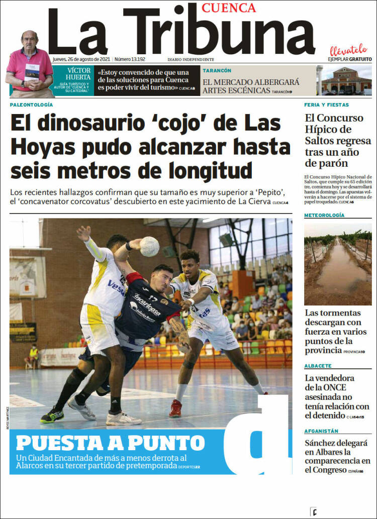 Portada de La Tribuna de Cuenca (España)