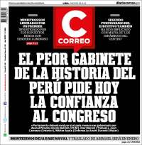 Portada de Diario Correo (Perú)