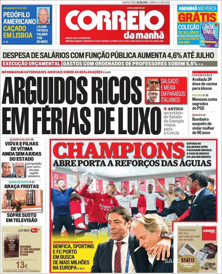 Portada de Correio da Manhã (Portugal)