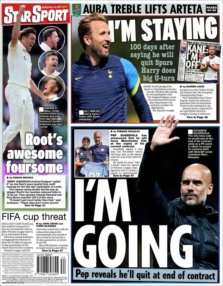 Portada de Star Sport (Reino Unido)