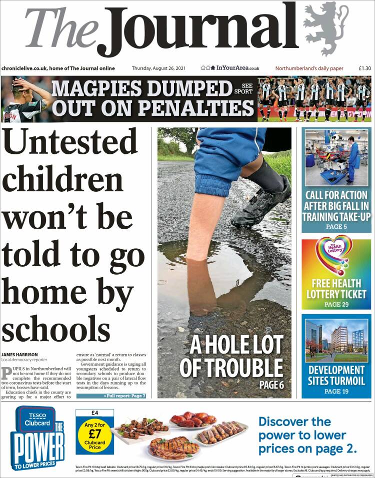 Portada de The Journal (Reino Unido)