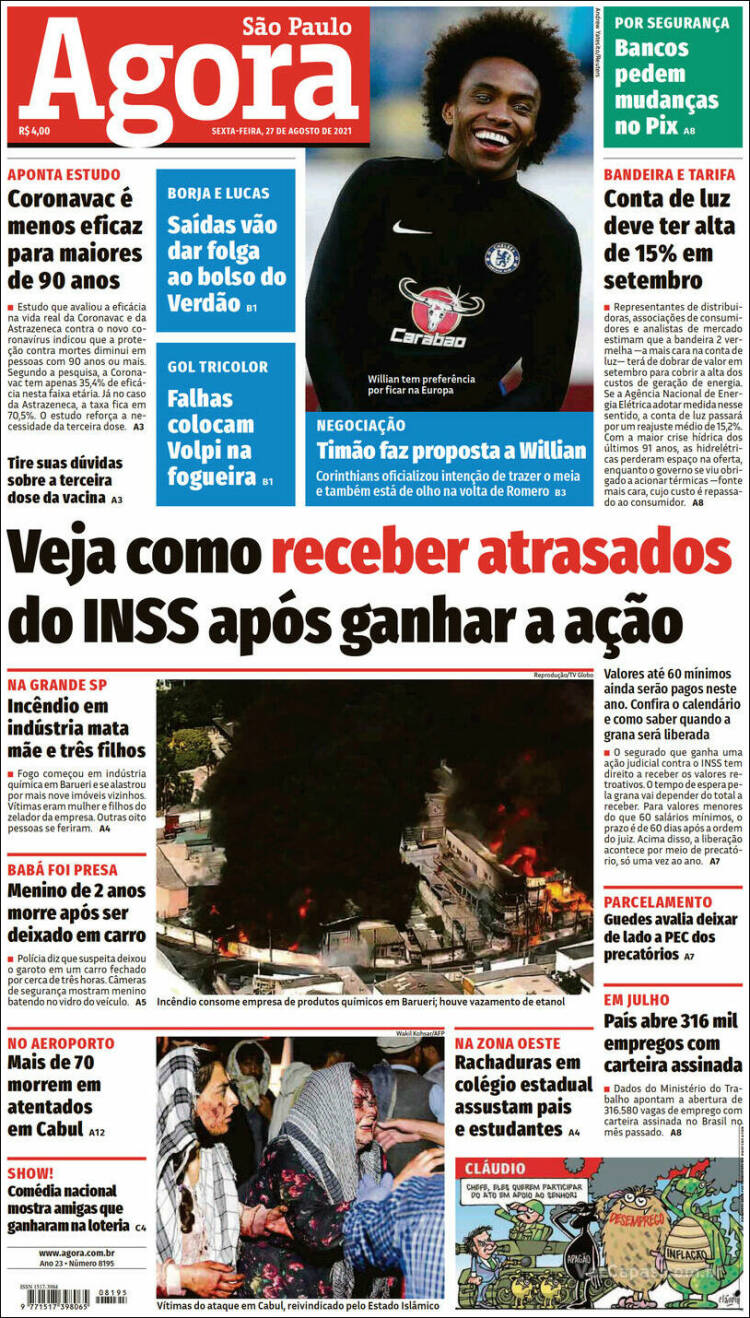 Portada de Agora São Paulo (Brasil)