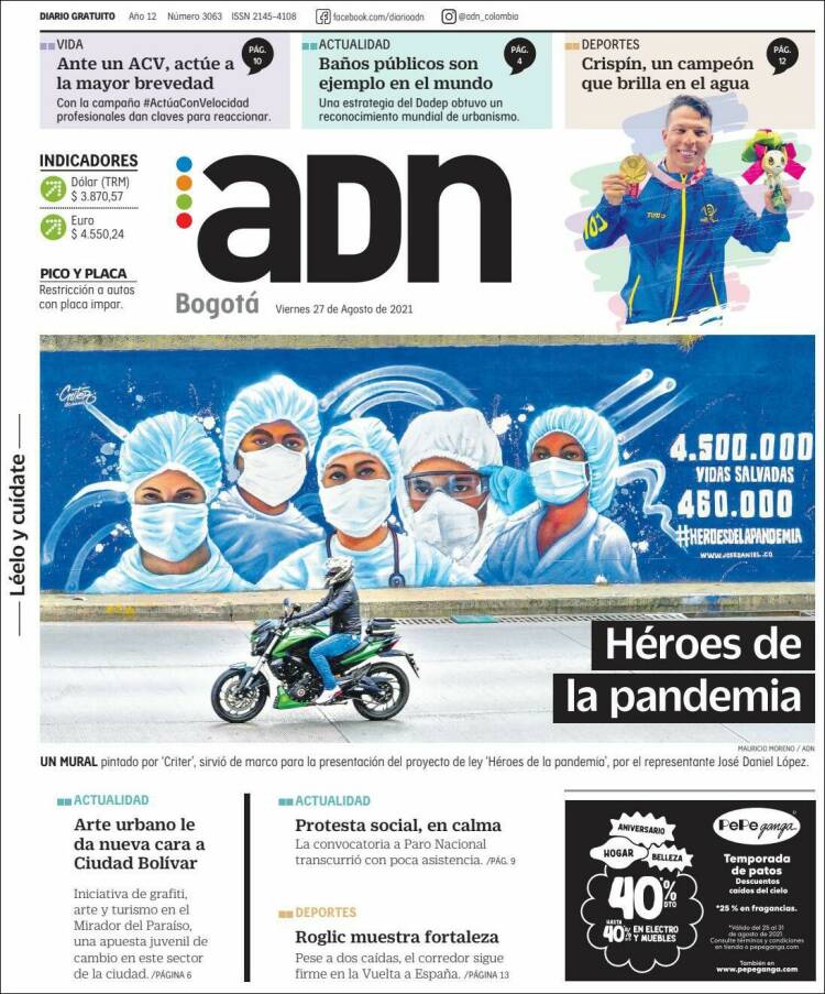 Portada de ADN - Bogotá (Colombia)