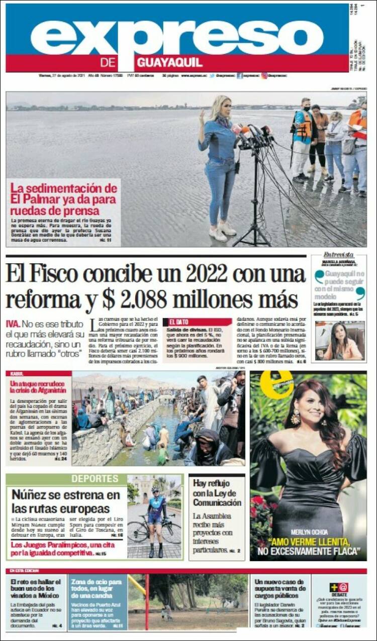 Portada de Expreso (Ecuador)