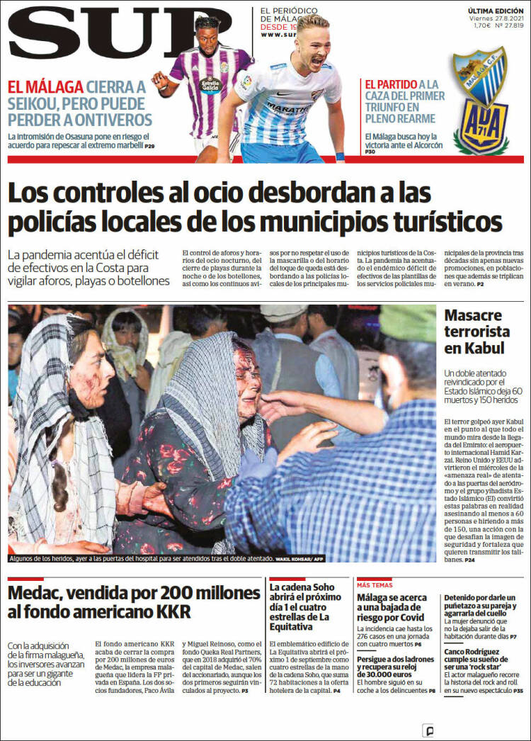 Portada de Diario el Sur (Espa&ntilde;a)