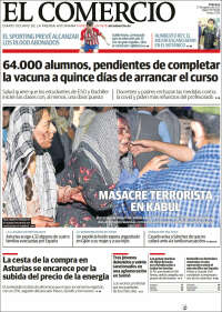 Portada de El Comercio - Gijón (Espa&ntilde;a)