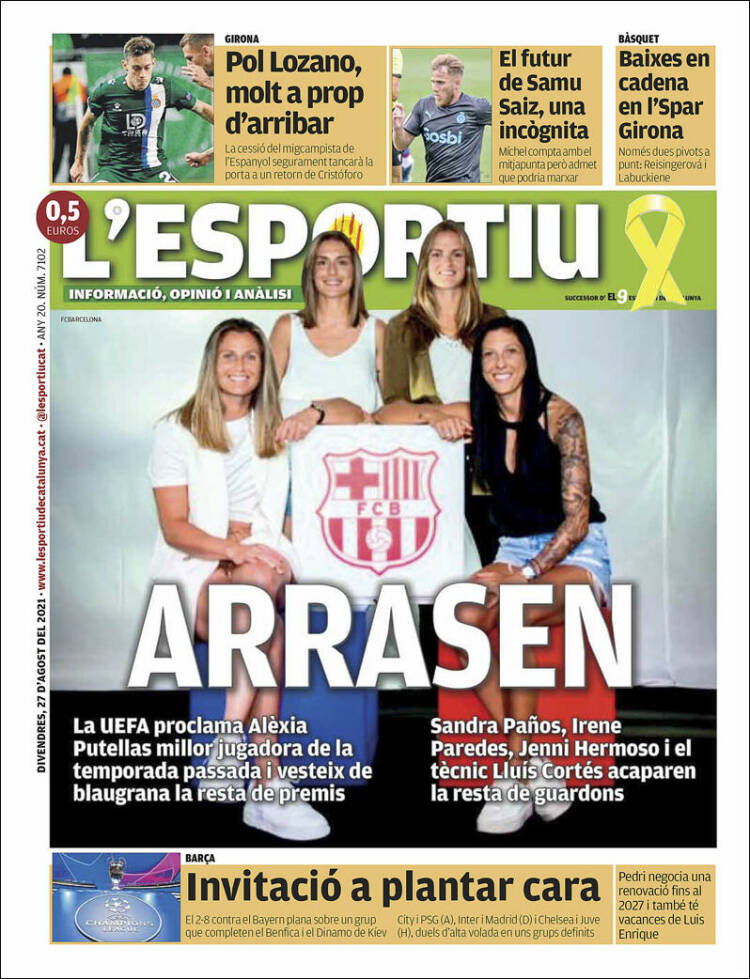 Portada de L'Esportiu : Girona (Espa&ntilde;a)