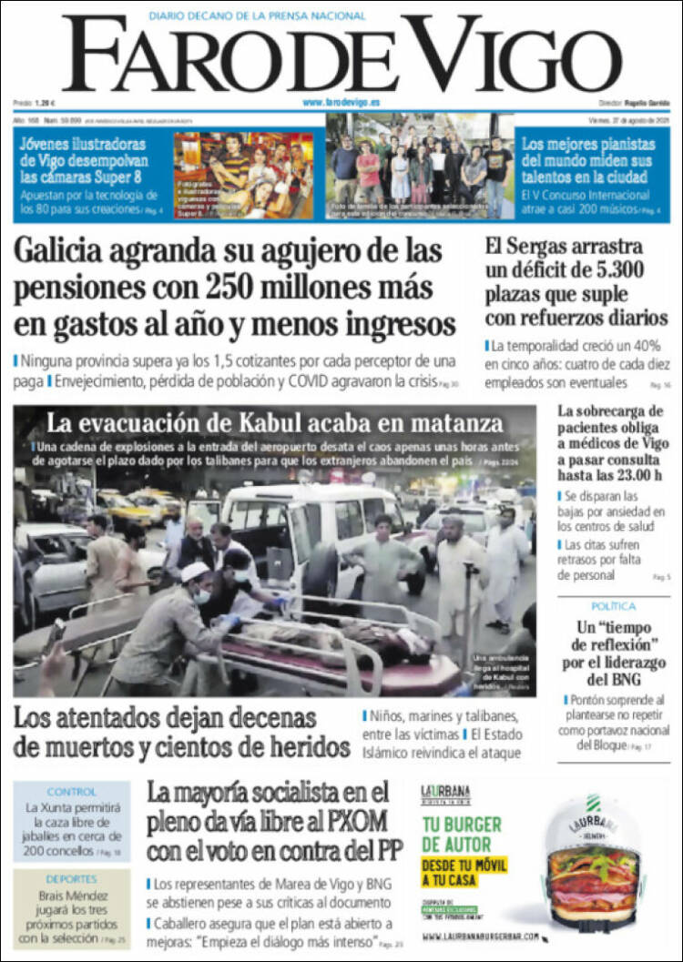 Portada de Faro de Vigo (Espa&ntilde;a)