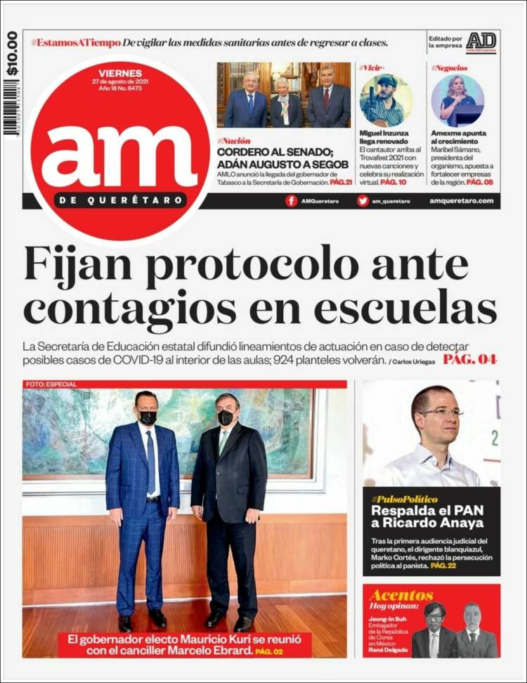 Portada de A.M. Querétaro (M&eacute;xico)
