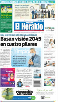 Portada de El Heraldo de León (M&eacute;xico)
