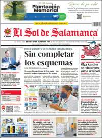 Portada de El Sol de Salamanca (M&eacute;xico)