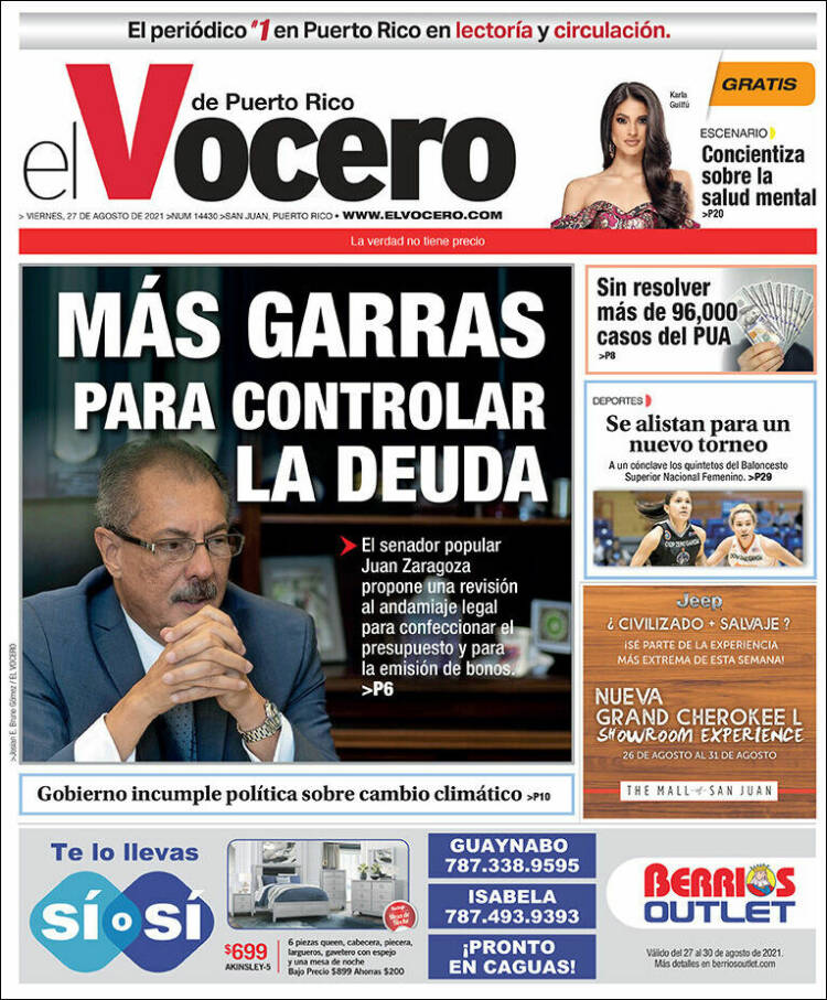 Portada de Vocero (Puerto Rico)
