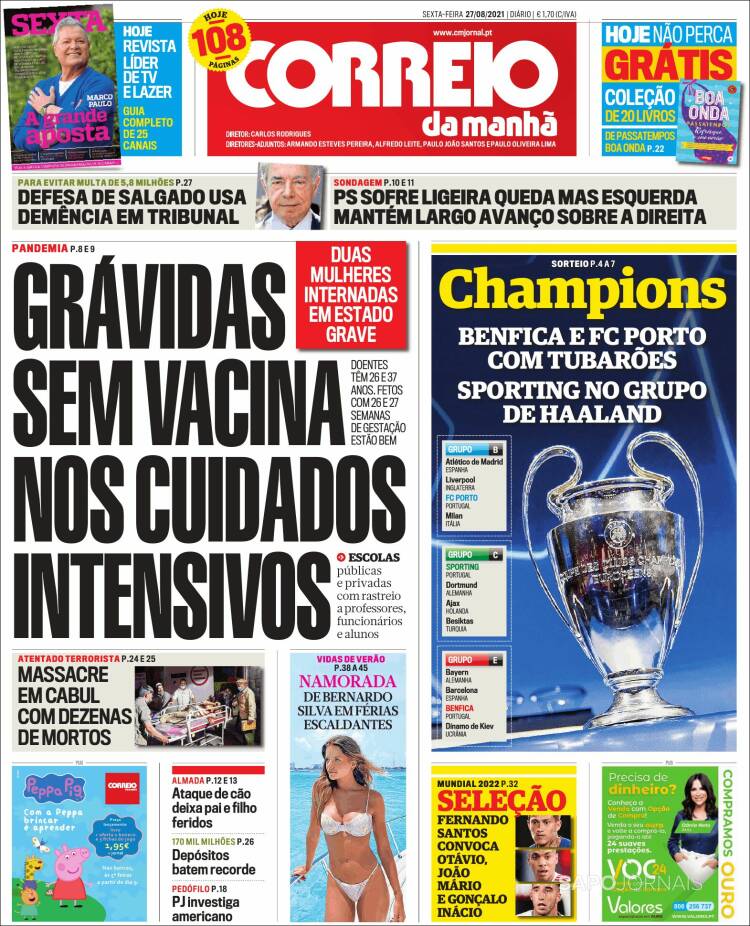 Portada de Correio da Manhã (Portugal)