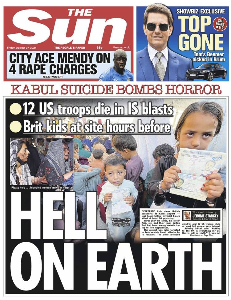 Portada de The Sun (Reino Unido)