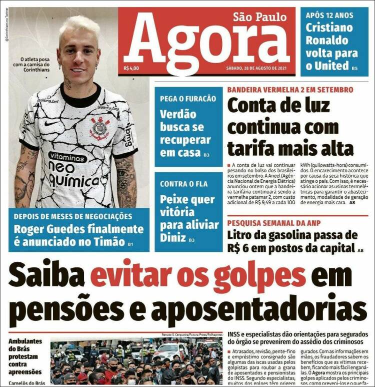 Portada de Jornal Agora (Br&eacute;sil)