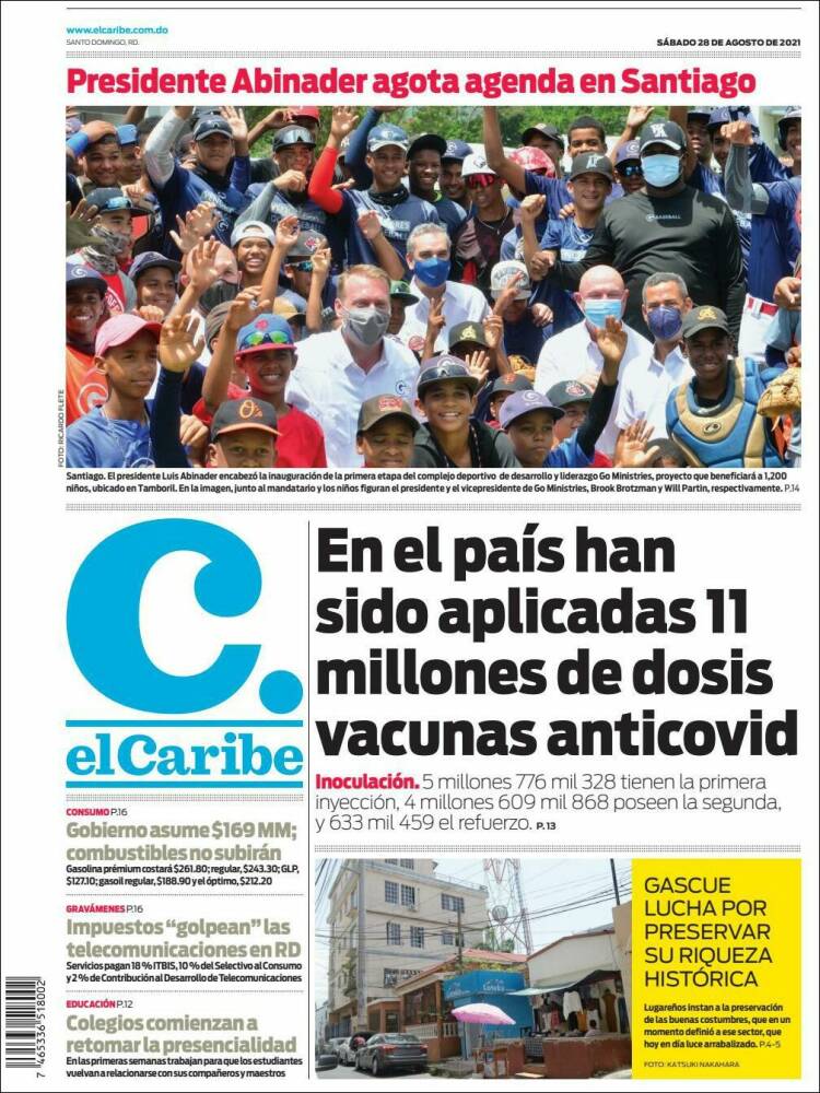 Portada de El Caribe (R. Dominicaine)