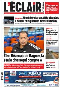 Portada de L'Eclair des Pyrénées (France)