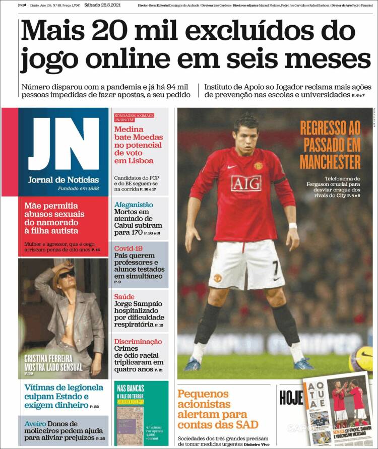 Portada de Jornal de Notícias (Portugal)