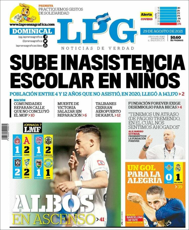 Portada de La Prensa Gráfica (El Salvador)