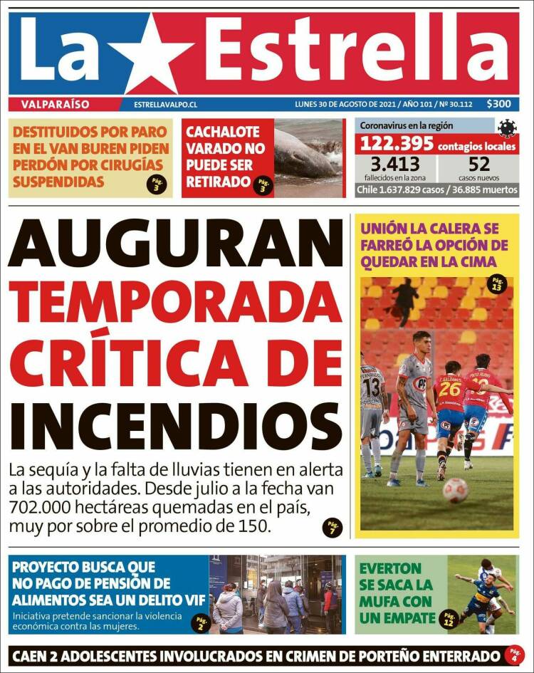 Portada de Estrella de Valparaiso (Chile)