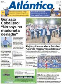 Portada de Atlántico Diario (España)