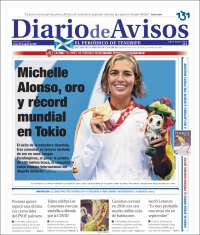 Portada de Diarios de Avisos (España)