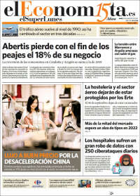 Portada de El Economista (España)